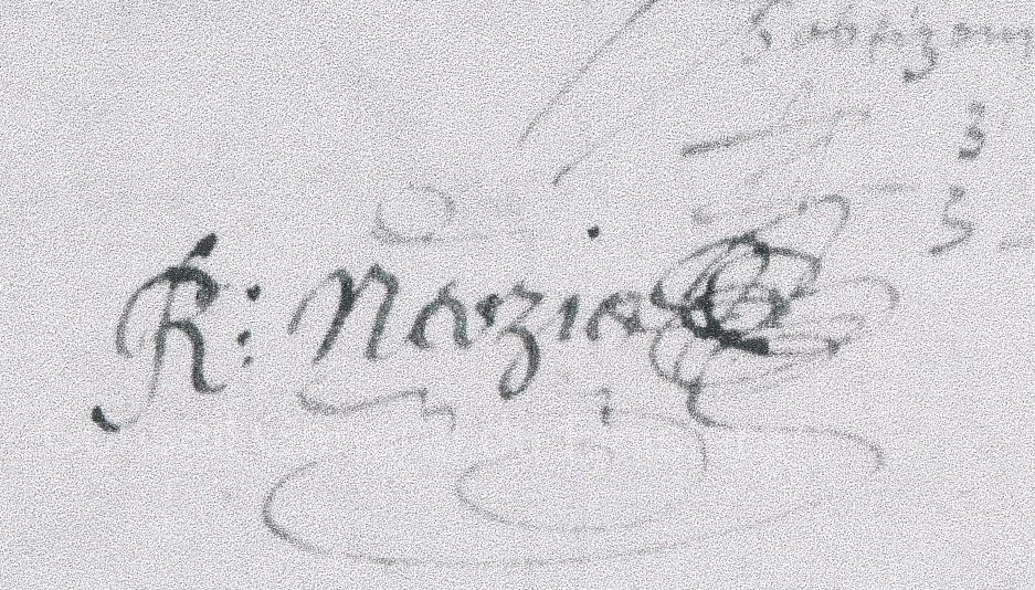 Signature du curé René Nerzic