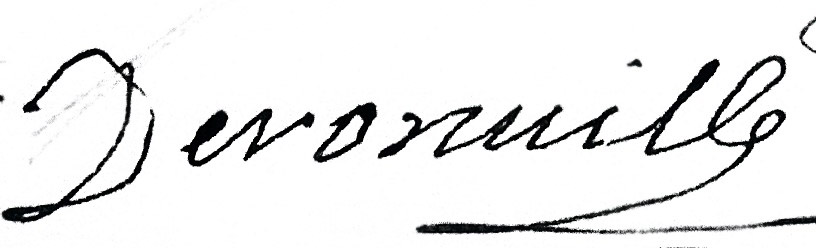Signature de Pierre Deronville